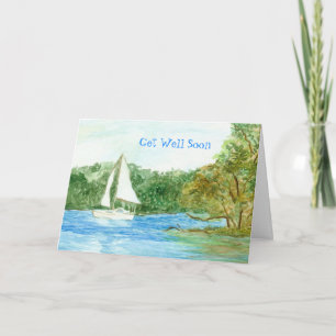 Get Well Card with Sailboat