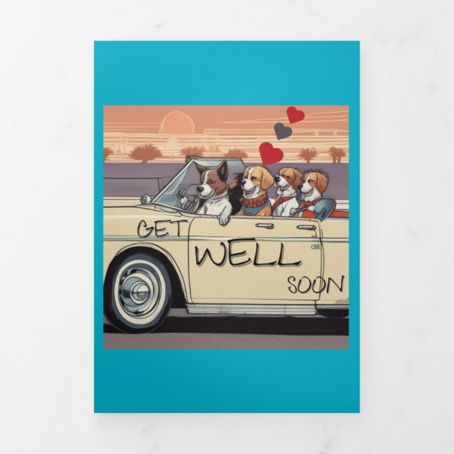 GET WELL Dogs Driving Card Activity program (Cover)
