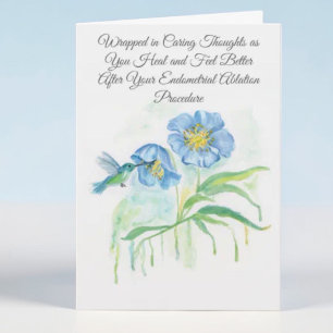 Get Well Endometrial Ablation Procedure Poppy Card