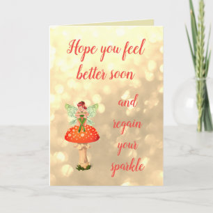 Get Well Fairy design Card