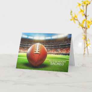 Get Well Football Theme Players on the Field Card