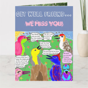 "Get Well Friend...We Miss You!" Big Card