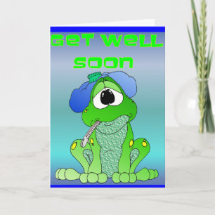 Get Well Frog Card