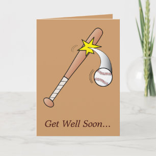 Get Well from Baseball Team Card