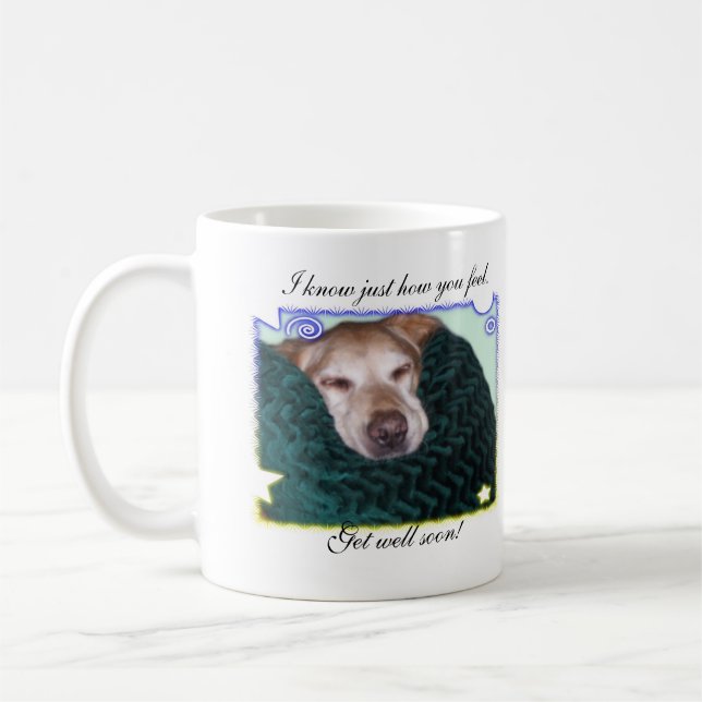 Get well Golden Retriever Mug (Left)