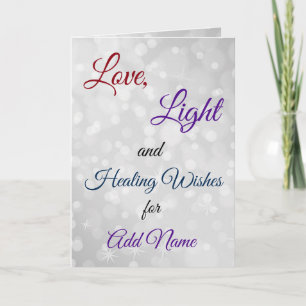 Get Well healing wishes greeting Card