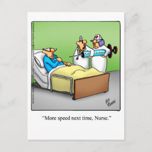 Get Well Humour Postcard