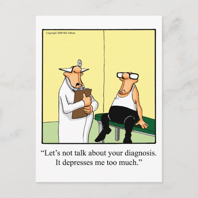 Get Well Humour Postcard "Spectickles' (Front)