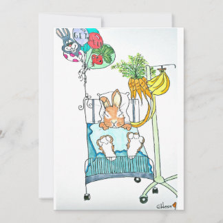 Get Well Rabbit Card