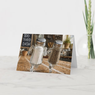 Get Well Soon 100 Yard Dash Race Card