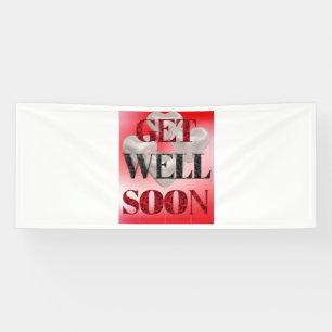 Get Well Soon 2.5x6 Vinyl Banner
