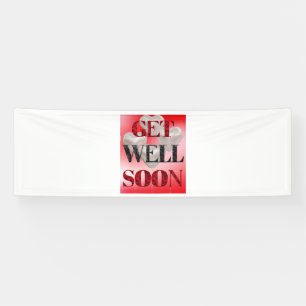 Get Well Soon 2.5x8 Vinyl Banner