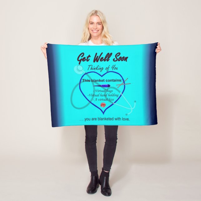Get Well Soon #2 Fleece Blanket (In Situ)