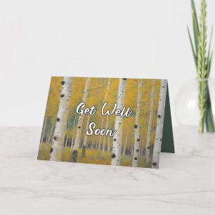 Get Well Soon Aspen Nature Lover  Thank You Card