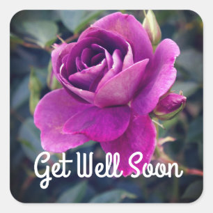 Get Well Soon Burgundy Iceberg #2-2 Stickers