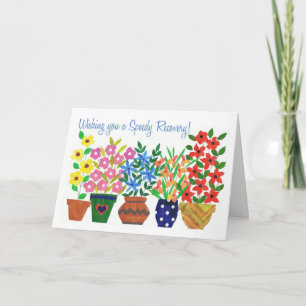 Get Well Soon Card - Flower Power