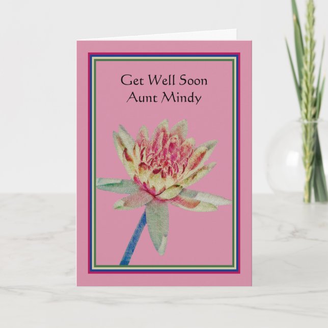 Get Well Soon Card for Aunt (Front)