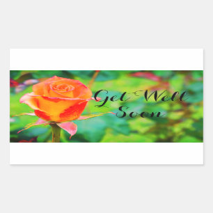 Get Well Soon Caribbean Rose #1 Stickers