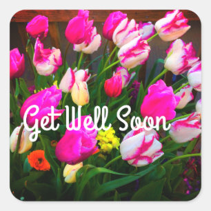 Get Well Soon Christmas Dream and Affaire #1-1 Square Sticker