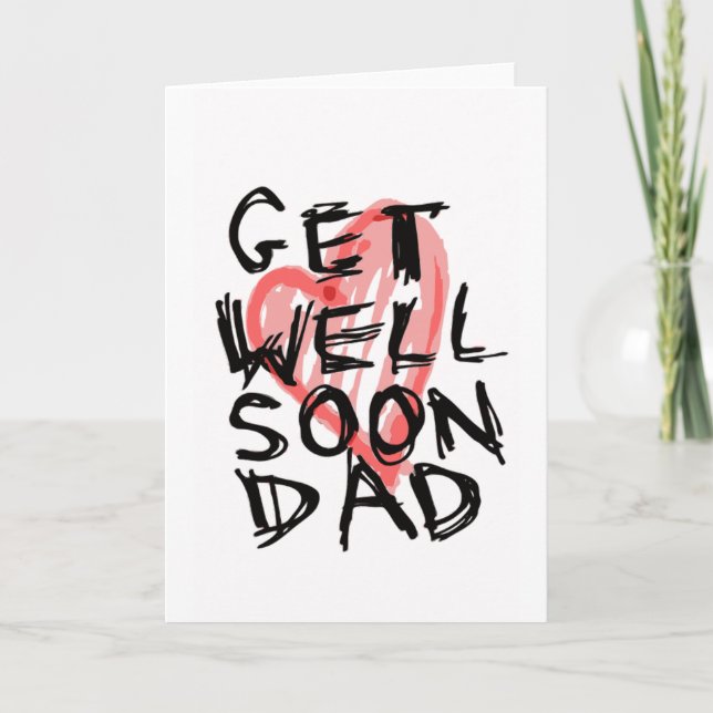 Get well soon dad card (Front)