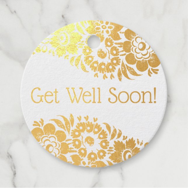 Get Well Soon Favour Tags (Front)