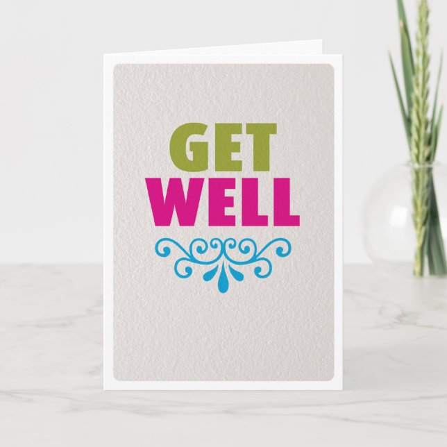 Get well soon feel better card (Front)