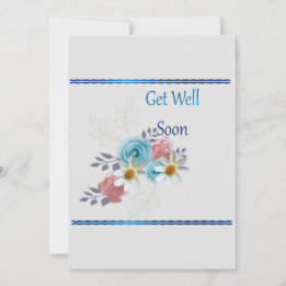 Get Well Soon Flat Card