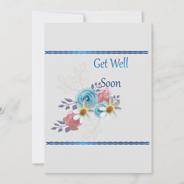 Get Well Soon Flat Card (Front)