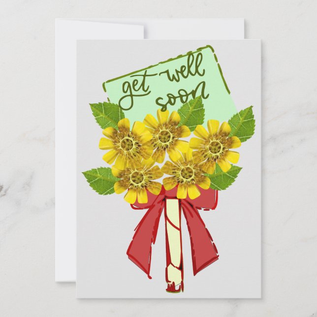 Get Well Soon Flat Card (Front)