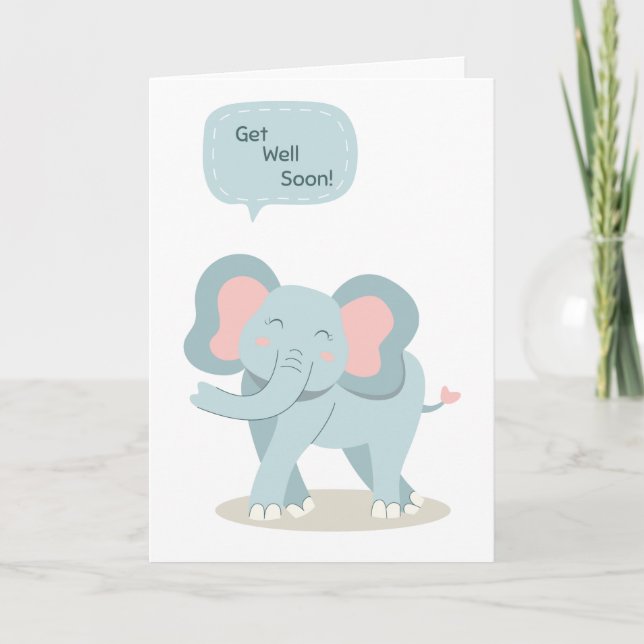  Get well soon Folded Greeting Card (Front)