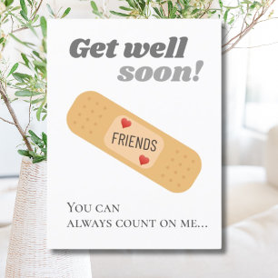 Get well soon Friends Postcard
