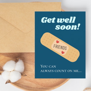Get well soon Friends Postcard