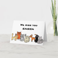Get Well Soon from Cute Cat Group Blank Inside