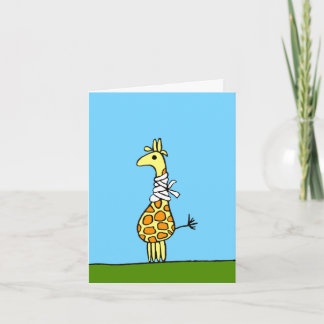 Get Well Soon Giraffe Card