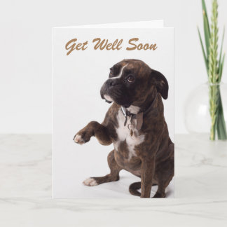 Get well soon greeting card