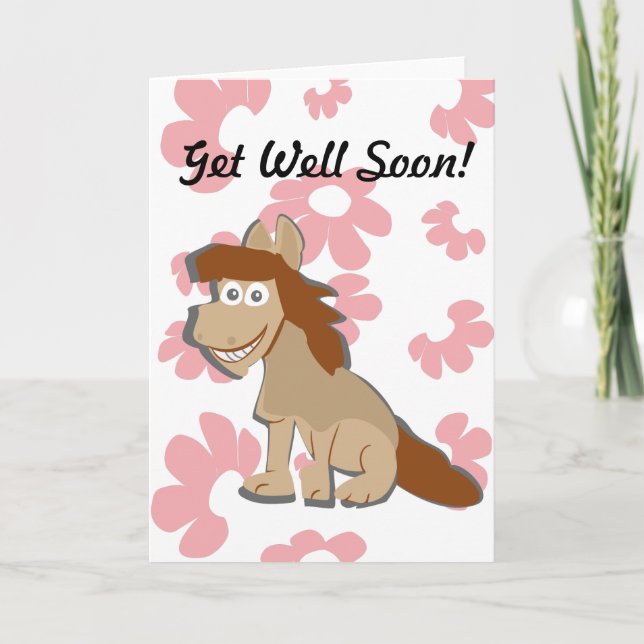 Get Well soon greeting card for kids (Front)