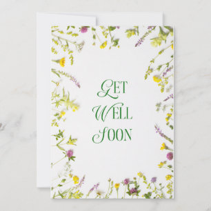Get Well Soon Greetings Holiday Card