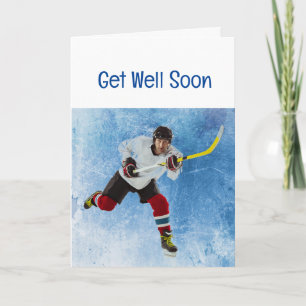 Get Well Soon Ice Hockey Sport Card