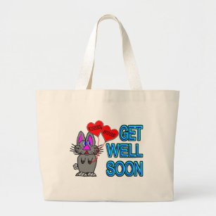 Get Well Soon Large Tote Bag