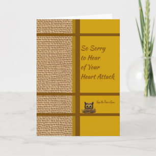 Get Well Soon Male who had a Heart Attack Card