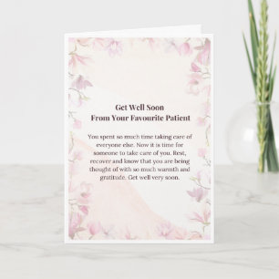 Get Well Soon Nurse Card