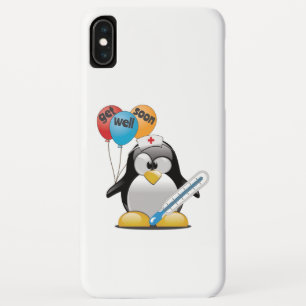 Get well soon. Penguin Nurse. iPhone XS Max Case