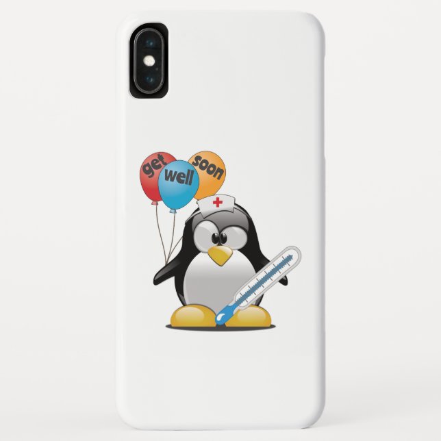 Get well soon. Penguin Nurse. Case-Mate iPhone Case (Back)