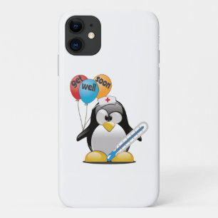 Get well soon. Penguin Nurse. iPhone 11 Case