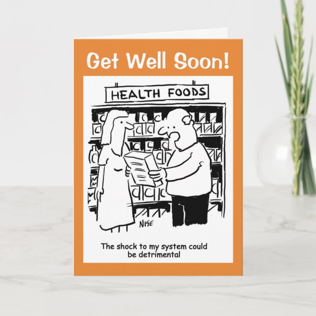 Get Well Soon - Personalise Inside Message Card (Front)