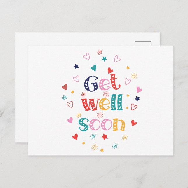 Get Well Soon Postcard (Front/Back)