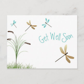 get well soon postcard