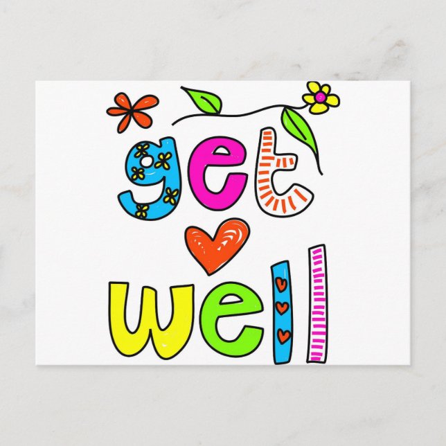 Get Well Soon Postcard (Front)