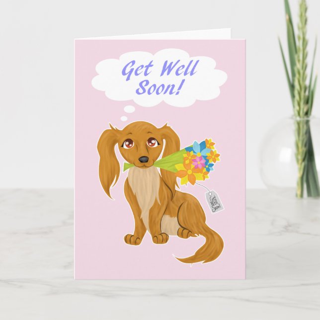 Get Well Soon Puppy Card (Front)