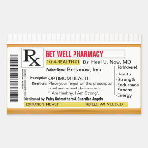 Get Well Soon Rectangular Sticker